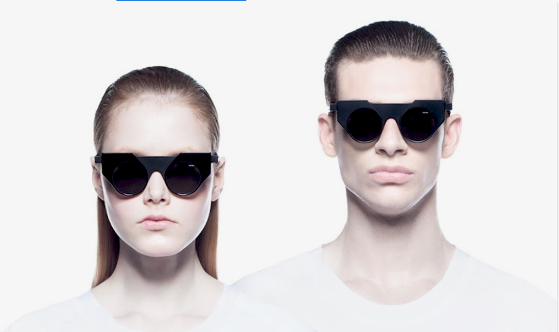 foto-due-modelli-vestiti-di-bianco-versione-concettuale-che-indossano-occhiali-da-sole-vendita-Vava-eyewear-sunglasses-da-Ottici-Da-Ros-in-Conegliano-veneto-Treviso
