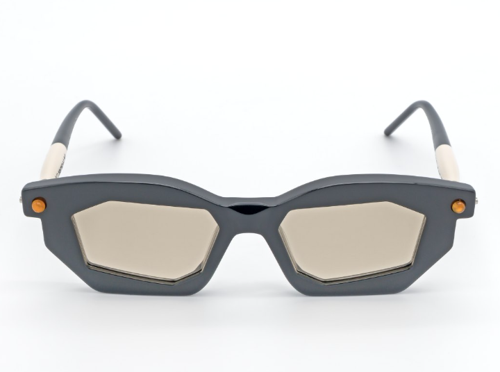 sunglasses concept black material made in italy
